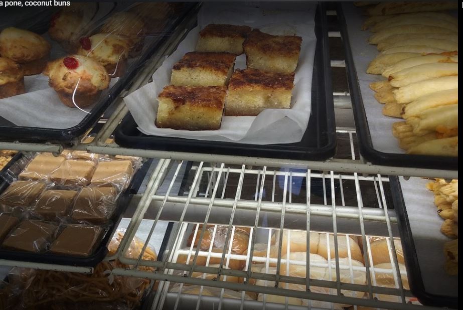 Fresh coconut buns and baked goods from Our Village